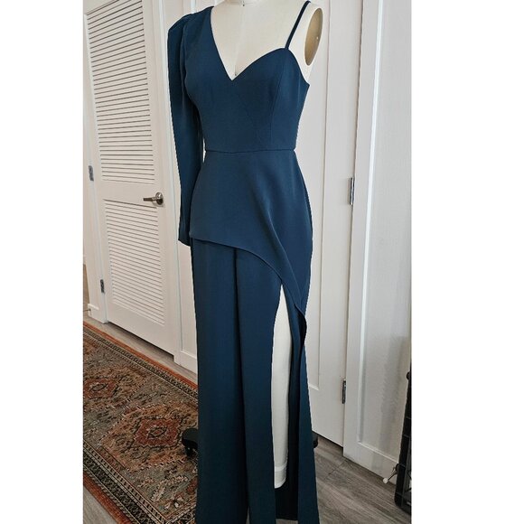 BCBGMAXAZRIA - Eve Asymetrical Jumpsuit in size XS - Picture 4 of 9